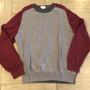 Mens Banana Republic crew neck colorblock sweater